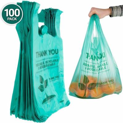 Biodegradable Plastic Thank You Shopping Bag